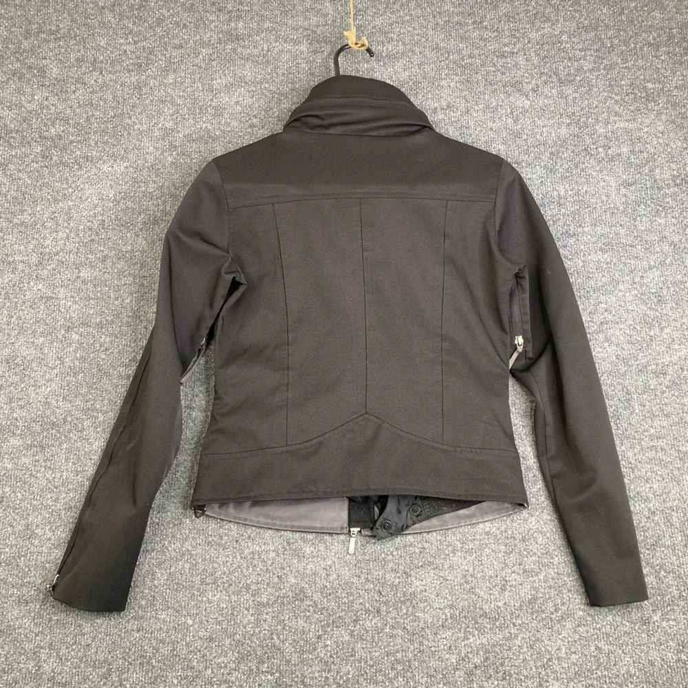 Erin Snow Womens XS Black Full Zip Ski Jacket Powder Skirt 410211 Seam Sealed - Picture 12 of 15